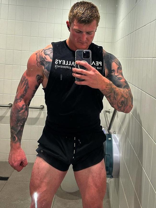 Geelong's most ripped bodies - Thomas Crutchfield. Picture: Instagram