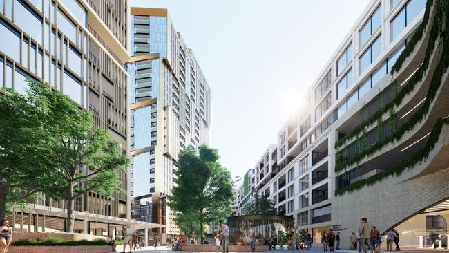 A render shows the proposed redevelopment of Northcote Plaza by developer LAS Group.