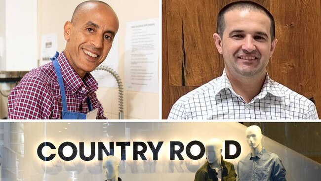 Country Road executives Rachid Maliki and Mehmed Mustafic.