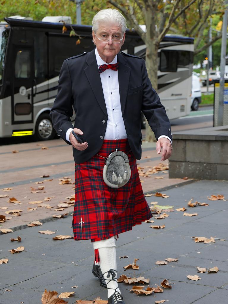 Guests arrive at the National Gallery of Victoria. Picture: Ian Currie