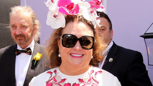 Gina Rinehart at Flemington on Tuesday. Picture: Stuart McEvoy