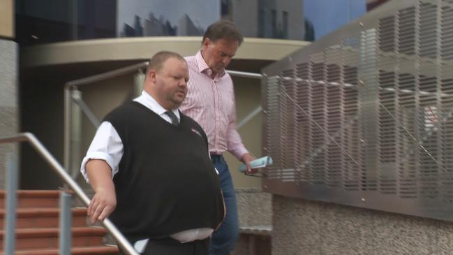 Supreme Court justice Gregory Geason leaves Hobart Magistrates Court. Picture: 7 Tasmania News.