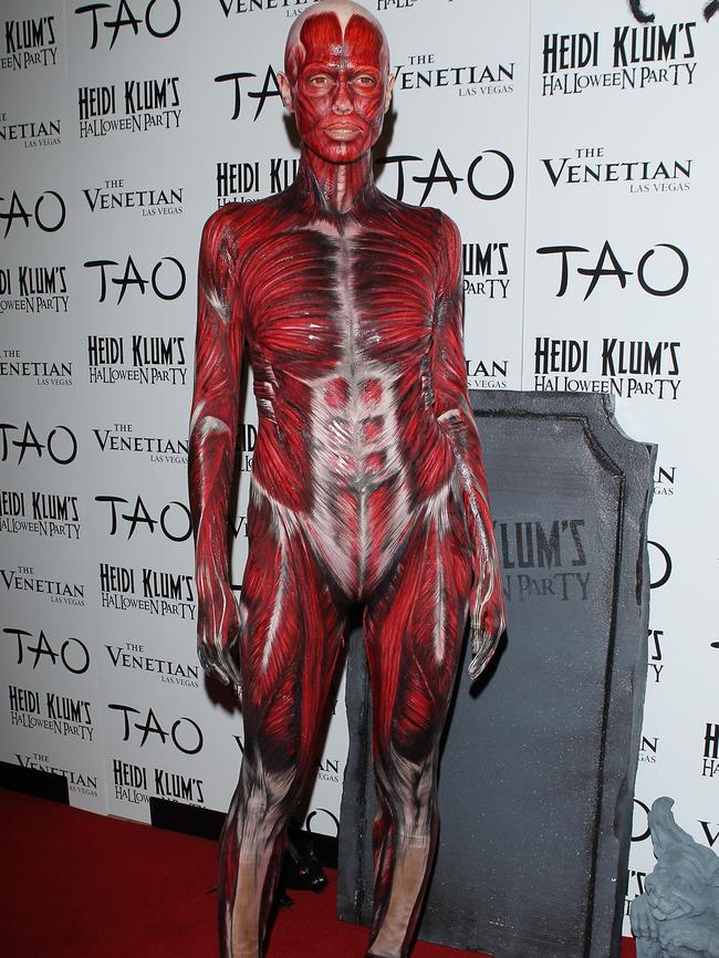 Costume one was a skinless human body. Picture: Getty Images.