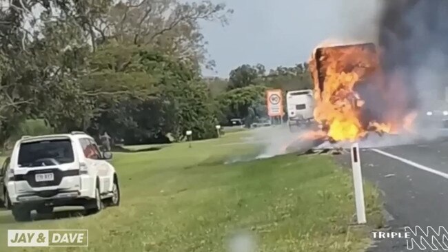 The highway was expected to be closed for several hours.