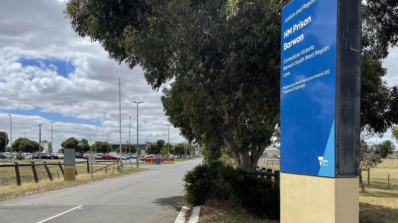 The entrance at the HM Barwon Prison. Picture: Alan Barber