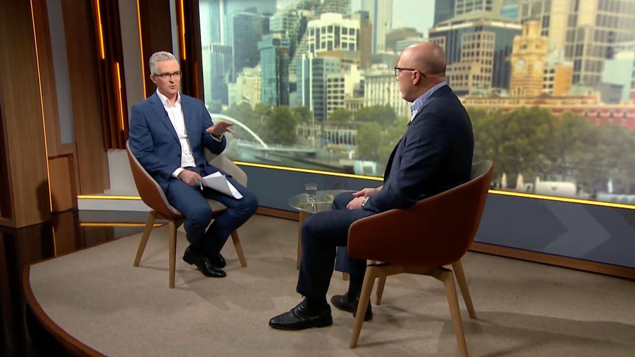 Insiders host David Speers interviewed Peter Dutton following the Aston by-election. Picture: ABC Insiders