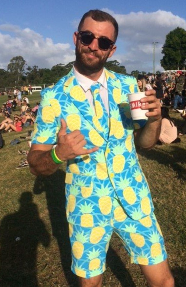 Big Pineapple Music Festival, 2018: Pineapple suits were the order of the day.