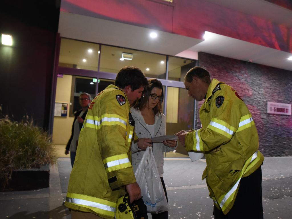 People living in the towers said they had noticed cracks in the basement growing bigger over the past week. Picture: Flavio Brancaleone