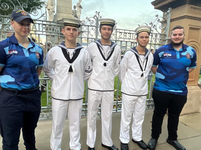 Rhyleigh Moller, Kingston Scanes, Xander Cook, Riley Doyle and Joshua Harris from TS Maryborough.