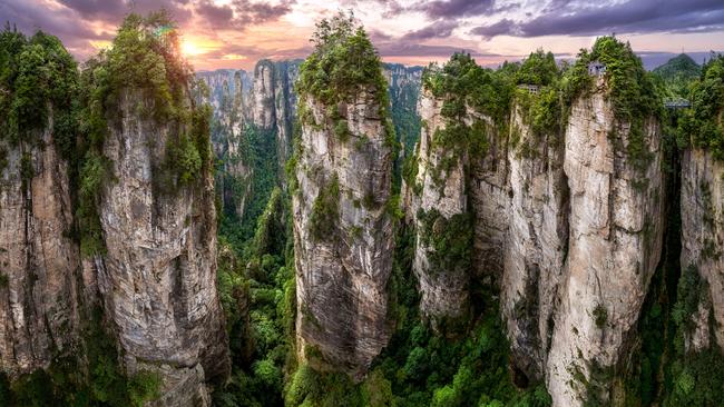 Zhangjiajie National Forest - also known as Avatar's Hallelujah Mountains.