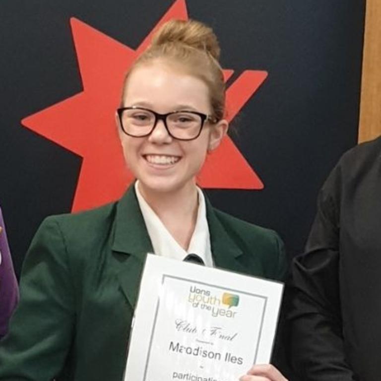 2022 Central Highlands Australia Day Awards Madison Iles. Picture: CHRC (supplied).