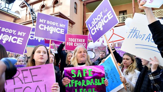 The bill decriminalising abortion is set to pass the NSW lower house. Picture: AAP