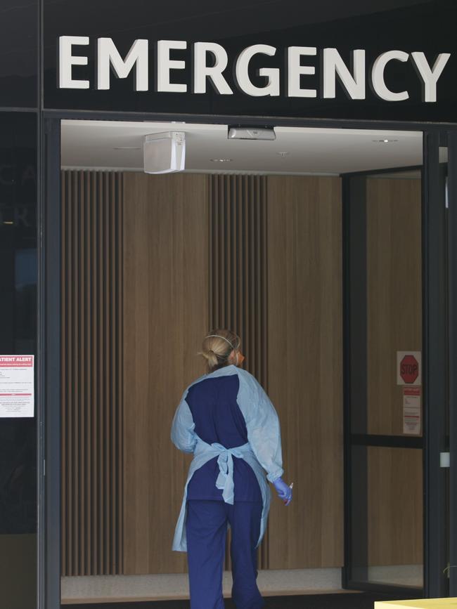 A nurse at Northern Beaches Hospital. Photo: Tim Pascoe