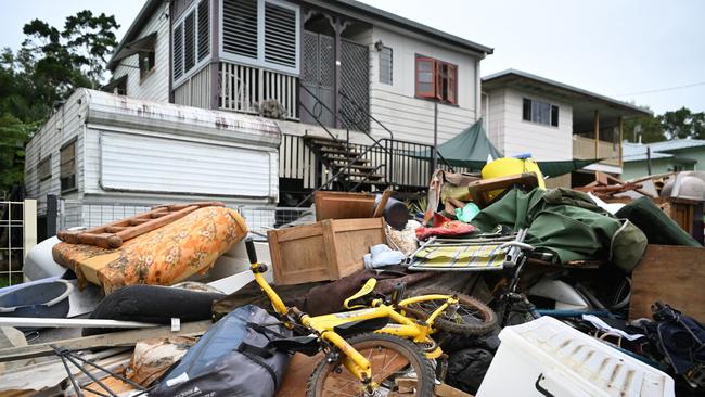 Flood damage in Murwillumbah in northern NSW earlier this month. Picture: Getty Images