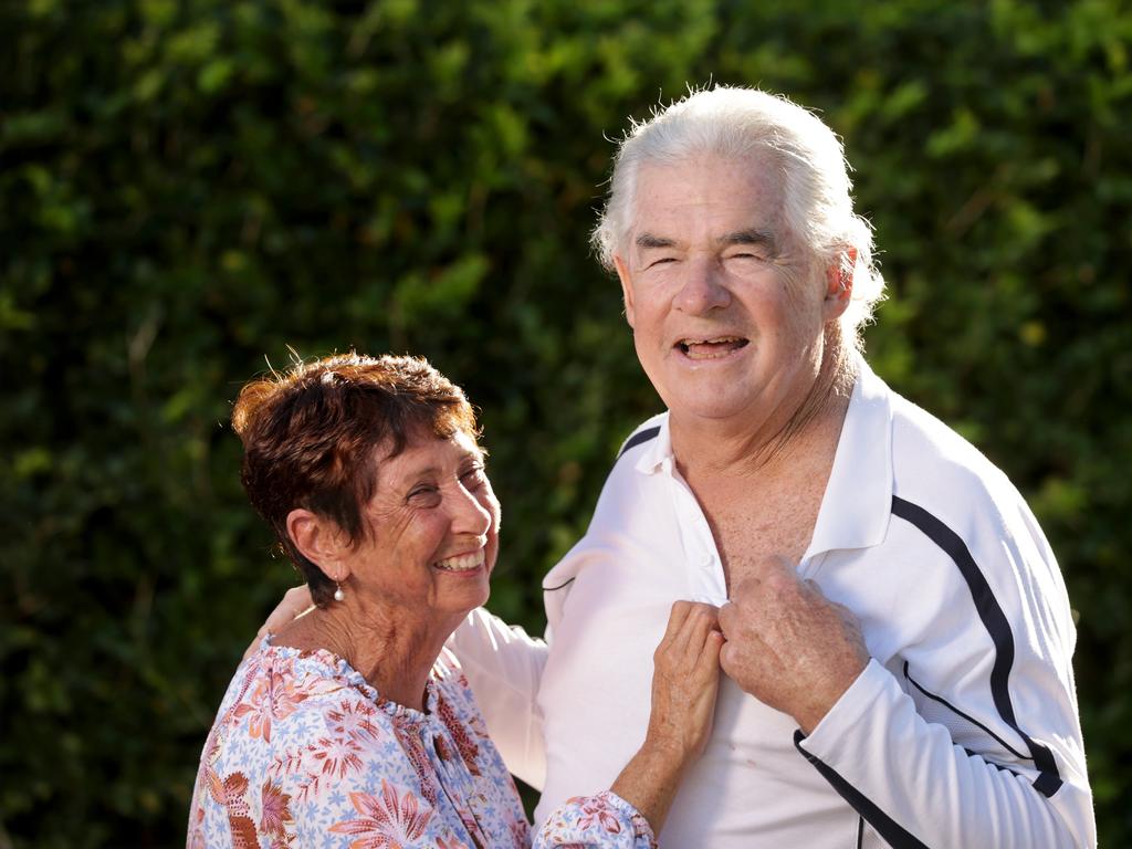 Max and Sue Aurisch, Max is a miracle survivor, he survived cardiac arrests under extreme circumstance. Photo Steve Pohlner