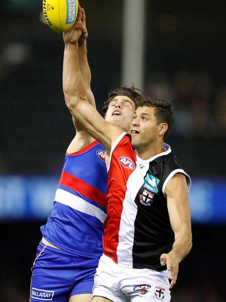 St Kilda failed to capitalise on Paddy Ryder’s hitout dominance. Picture: Michael Willson/AFL Photos