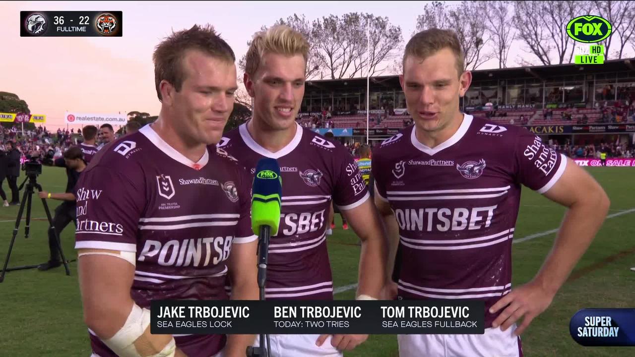 Nrl 2022 Manly Sea Eagles Trbojevic Brothers Interview Ben Trbojevic Tom Trbojevic Jake 4532