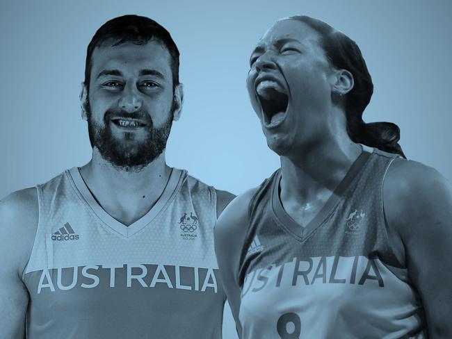 Andrew Bogut and Liz Cambage