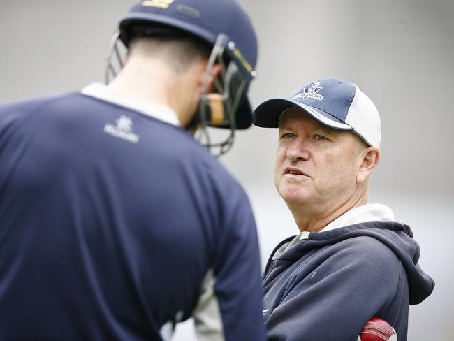 Victorian Bushrangers coach Greg Shipperd says his team is looking forward to returning to competitive cricket. Picture: Wayne Ludbey