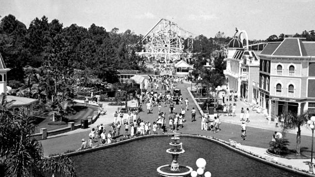 Dreamworld in the 1980s. Mr Williams was responsible for much of the design.