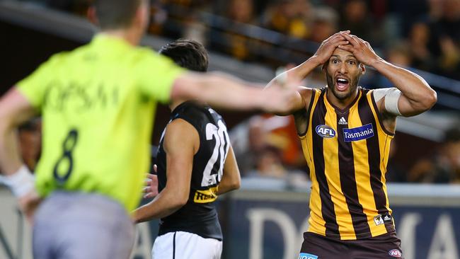 Robbo says Josh Gibson didn’t have his best game against the Power. Picture: Michael Klein