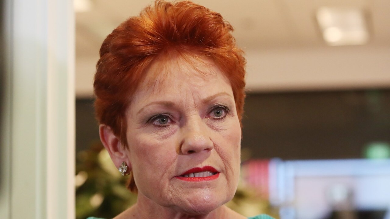 ‘Pathetic from a senator’: Hanson slams Lidia Thorpe storming women’s rally