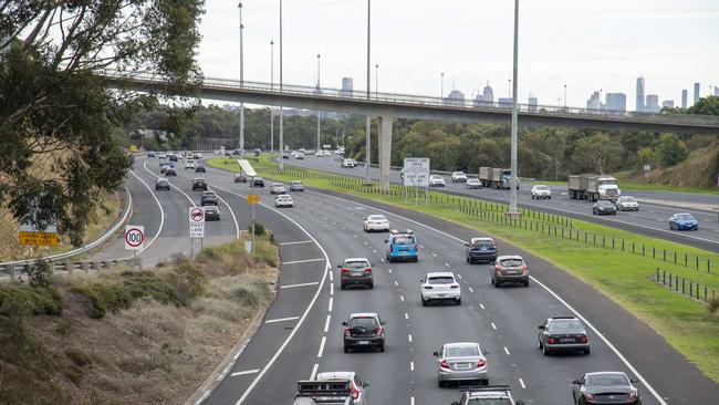 The Eastern Freeway at Bulleen Rd.