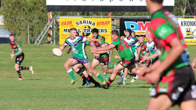 Brahmans co-captain Adam Crear in action.