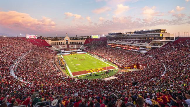 The LA Memorial Coliseum is regularly packed out for USC home games. Image: Supplied