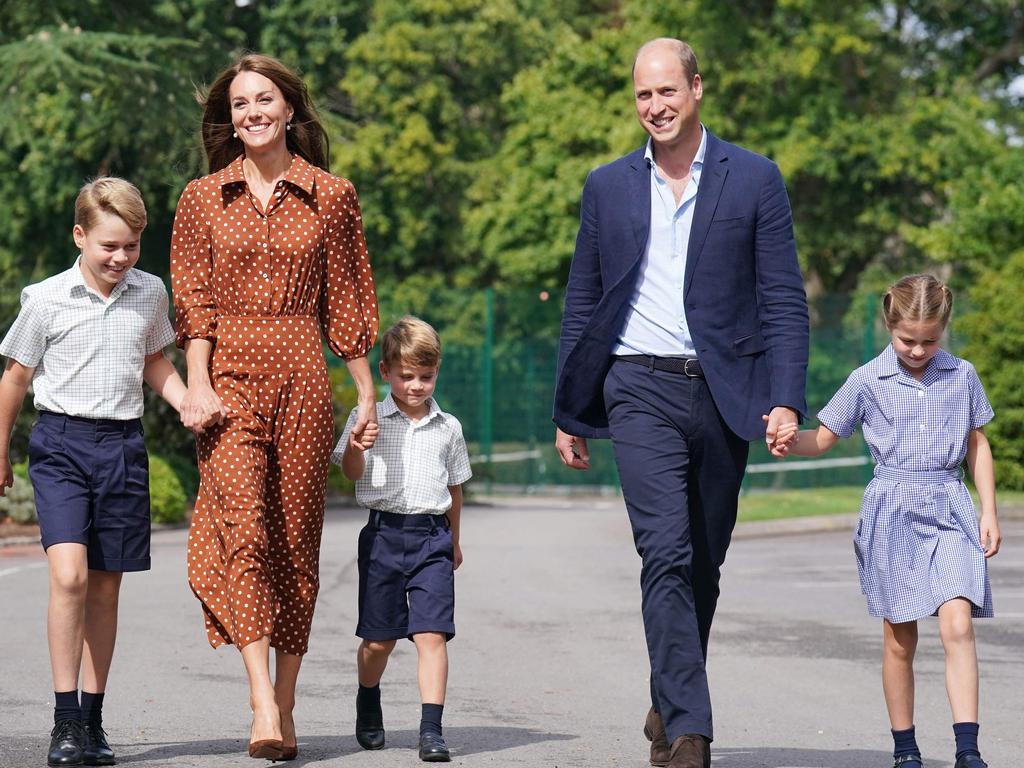 The Duke and Duchess of Cambridge’s three kids attend the school. (Photo by Jonathan Brady / POOL / AFP)