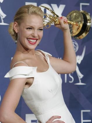 Winner ... Katherine Heigl holds the award for outstanding supporting actress in a drama series for her work on Grey's Anatomy in 2007. Picture: AP