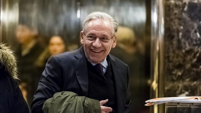 Journalist and author Bob Woodward in New York’s Trump Tower in 2017. Picture: Bloomberg