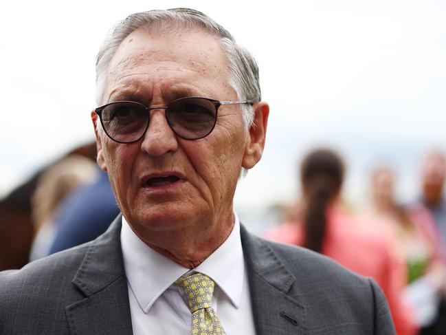 HAWKESBURY, AUSTRALIA - MAY 04: Trainer Peter Snowden looks on after Tom Sherry riding Coco Jamboo wins Race 6 Pioneer Services Hawkesbury Crown during "Hawkesbury Cup Day" - Sydney Racing at Hawkesbury Racecourse on May 04, 2024 in Hawkesbury, Australia. (Photo by Jeremy Ng/Getty Images)