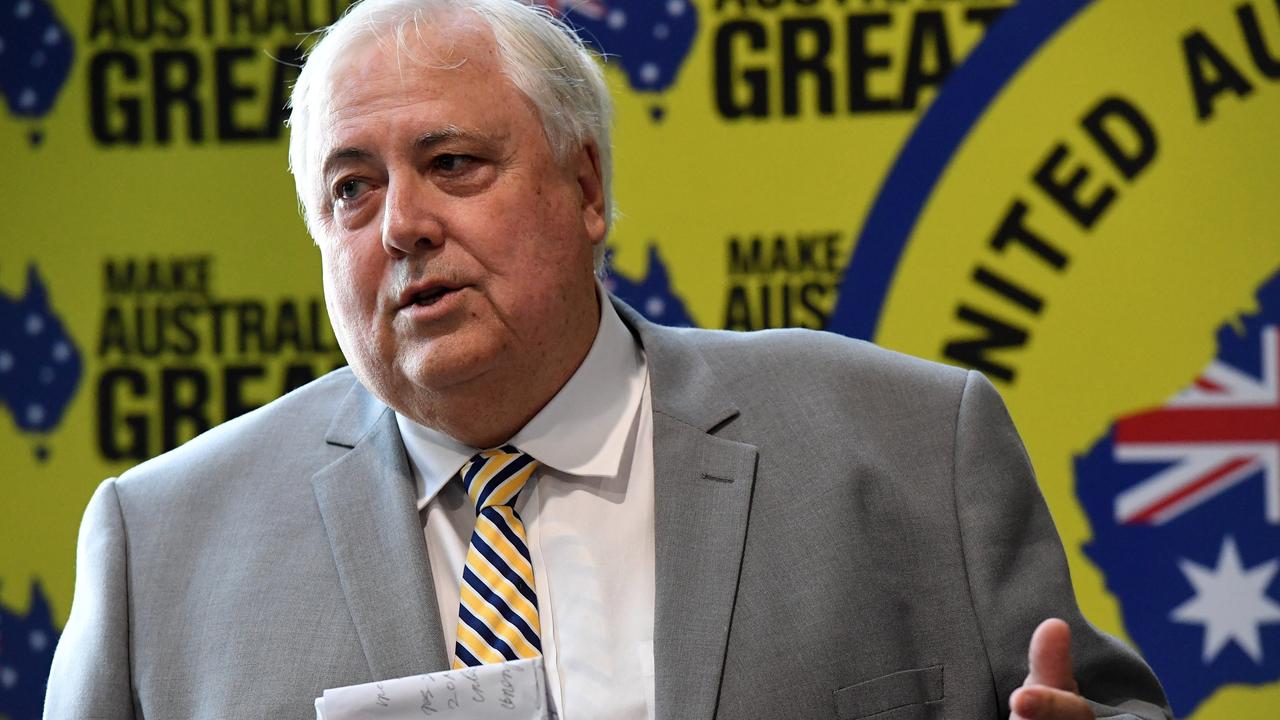 Clive Palmer in Bundaberg.