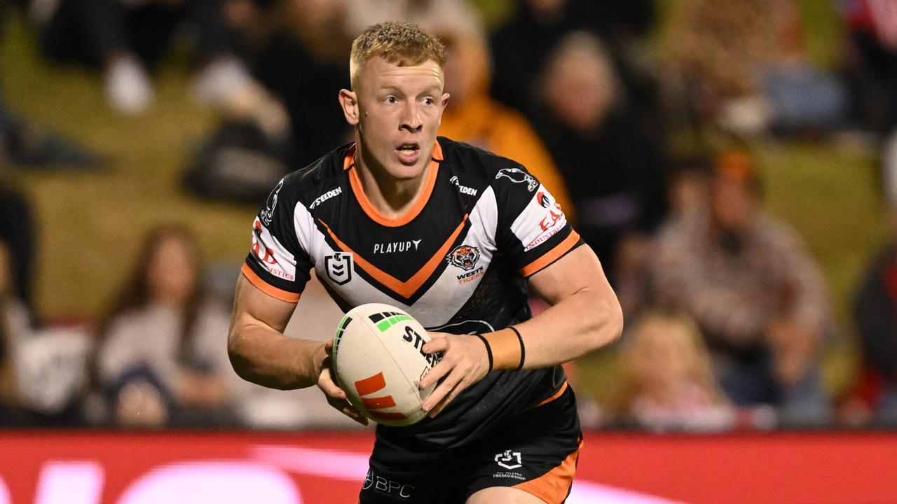 Alex Seyfarth will stay at the Tigers despite interest elsewhere. Picture: NRL Images