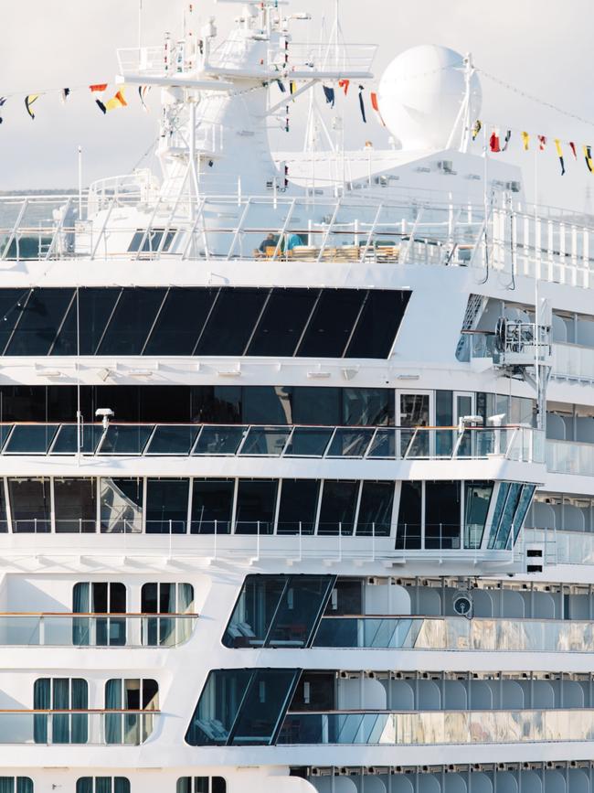 Viking Saturn at Piraeus Harbour in Athens. Picture: Thomas Gravanis.