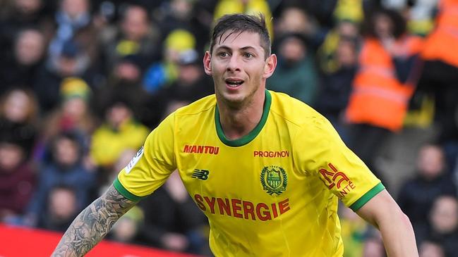 Emiliano Sala during the French L1 football match between Nantes and Rennes. Picture: AFP