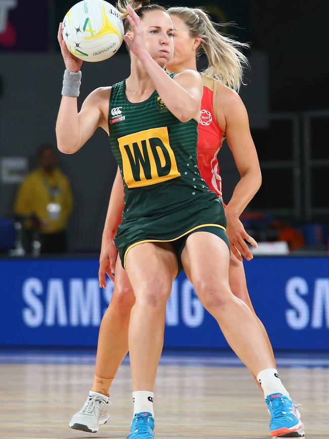 South African wing defence Shadine Van Der Merwe ohas been signed to the Adelaide Thunderbirds as a replacement for the injured Beth Cobden. Picture: Mike Owen/Getty
