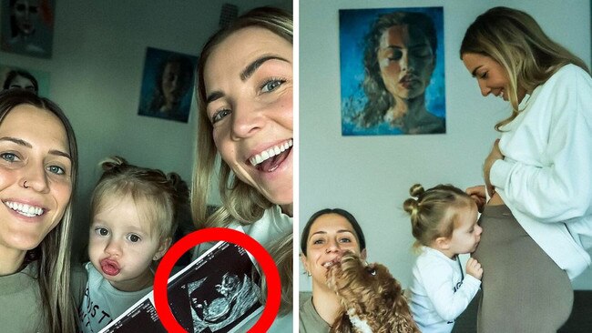 Matildas star Katrina Gorry has announced the impending arrival of her second child with fiancé Clara Markstedt.