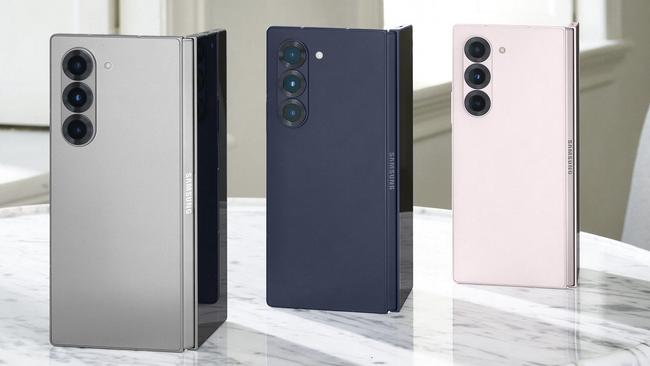 The colour line up for the Galaxy Z Fold6 from Samsung.
