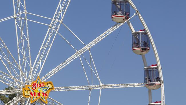 Get sky high views of the Moomba Festival from the ferris wheel. Picture: Sarah Matray