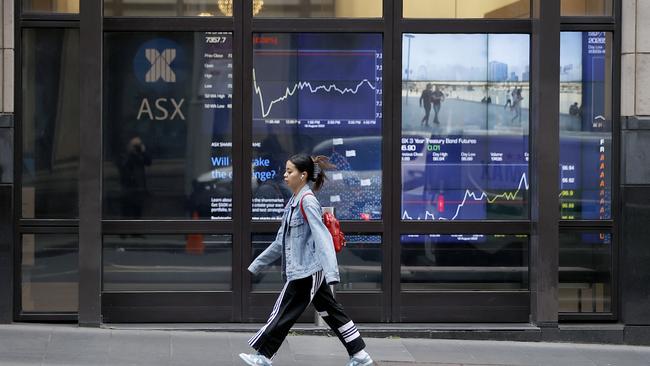 In an ominous sign ahead of the often volatile September-to-October period for the market, the benchmark S&P/ASX 200 index fell 138.5 points or 2 per cent to a four-day low close of 6965.5. Picture: NCA NewsWire / Dylan Coker