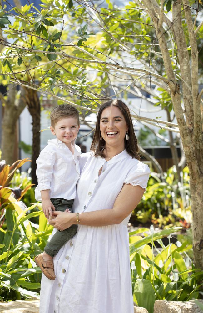 Emily Hall and her little son Harry in 2019. Photography: Russell Shakespeare