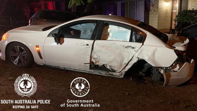 This was the Holden Commodore police say the P-plater was driving. Picture: SA Police