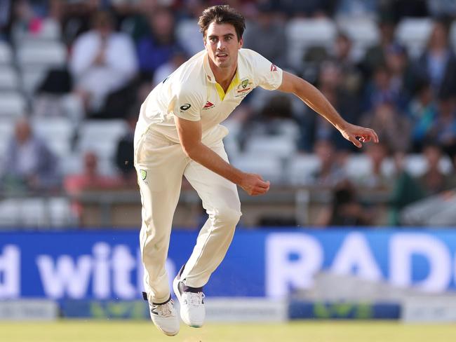 Pat Cummins in action at Headingley. Australia currently leads the Ashes series 2-1. Picture: Richard Heathcote/Getty Images