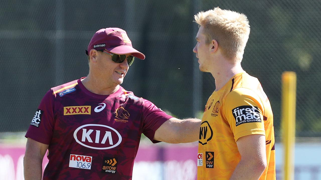 Tom Dearden says he left Brisbane on good terms with Broncos coach Kevin Walters. Picture: Liam Kidston