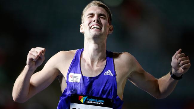 Dubler celebrates after qualifying for the Olympics. Picture: Getty Images