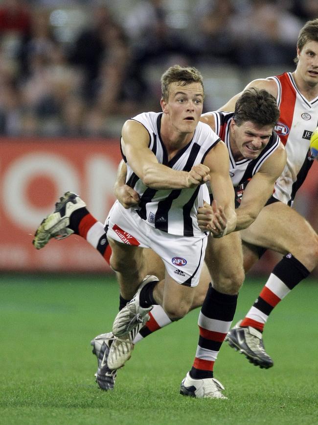 John McCarthy in action for Collingwood.