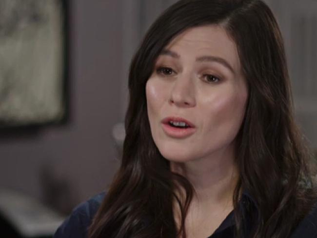 Yael Stone speaks on ABC’s 7.30. Picture: ABC