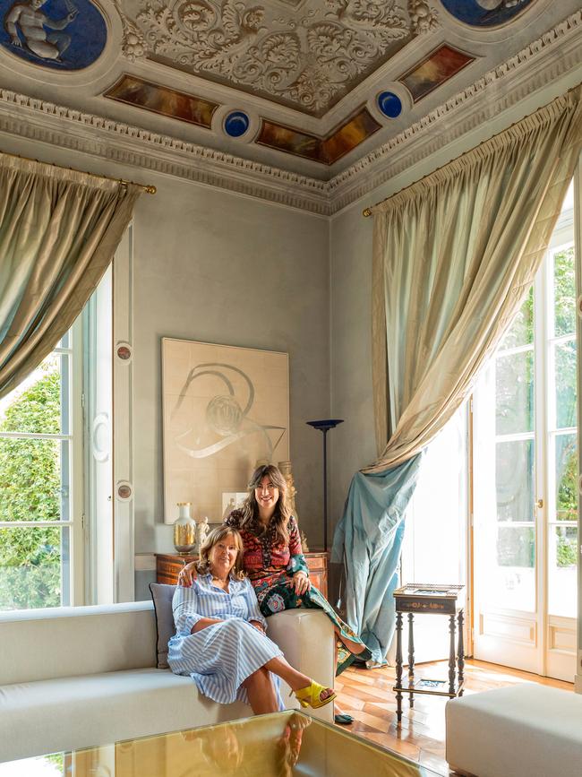 De Santis with her mother, Antonella Mallone. Picture: Ricky Monti